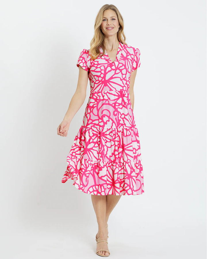 Jude Connally Libby Dress Grand Wings Pink