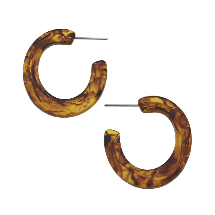 Susan Shaw Flat Tortoise Hoops