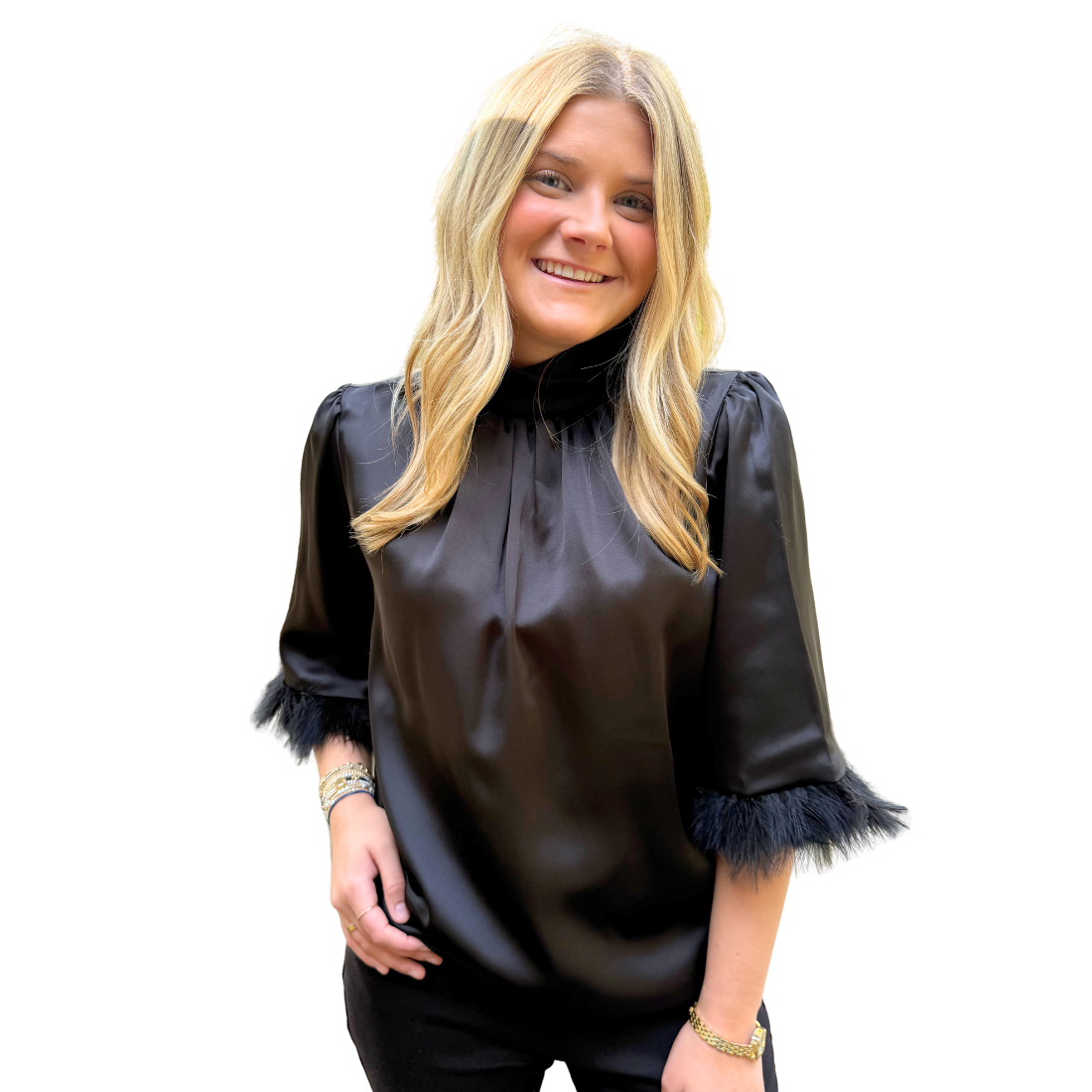 Tyler Boe Lainey Feather Top