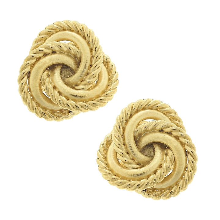 Susan Shaw Diana Knot Stud Earrings