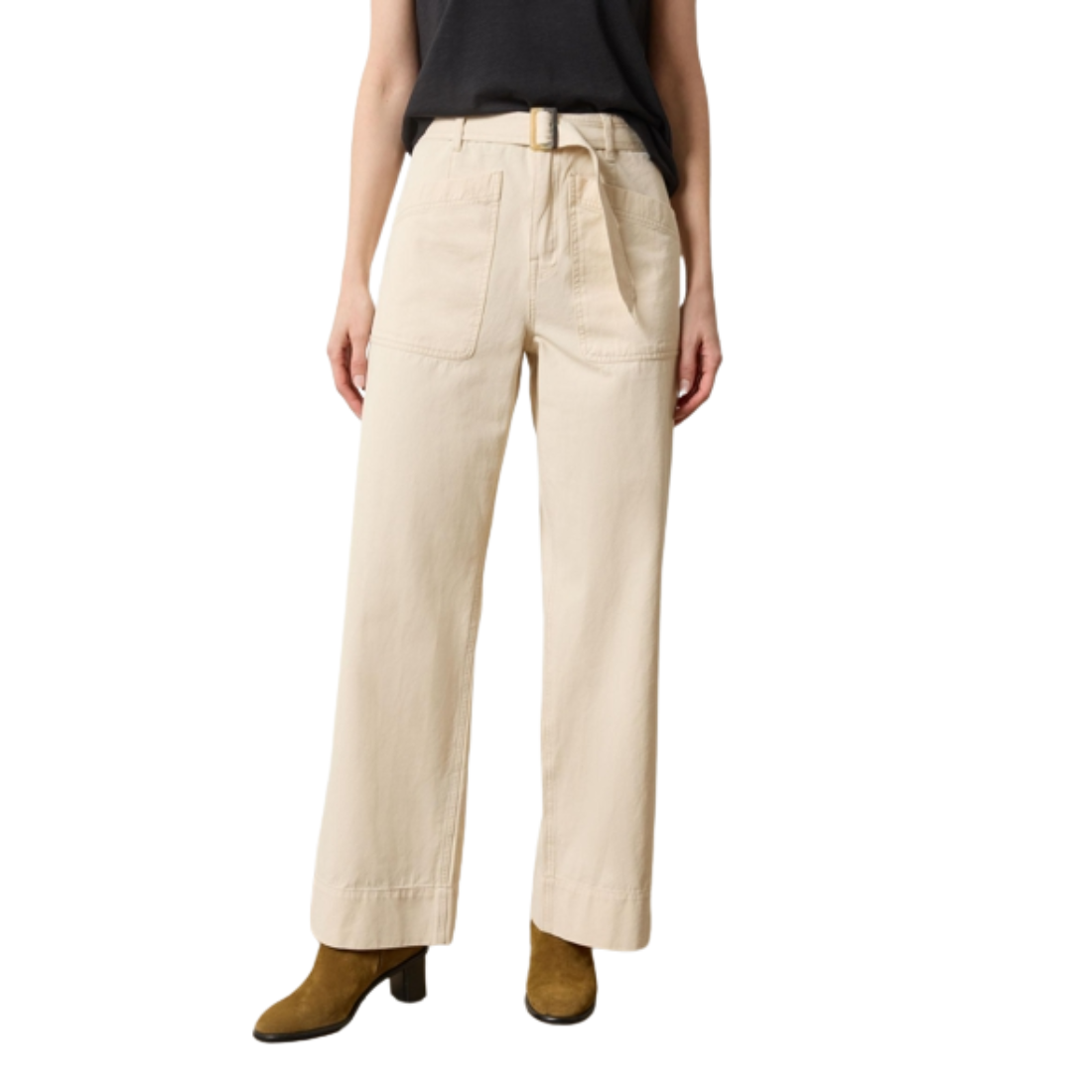 Lilla P Slant Pocket Twill Pant