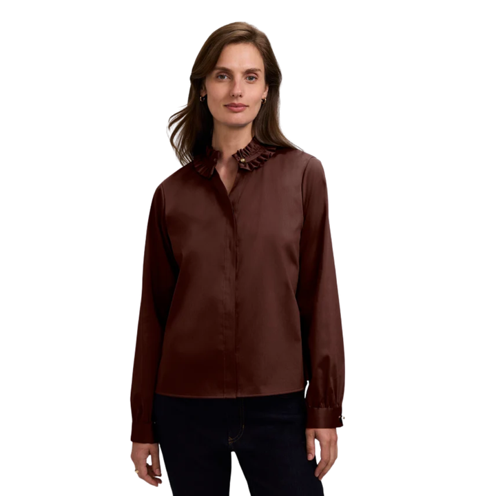 Foxcroft Colette Ruffle Top