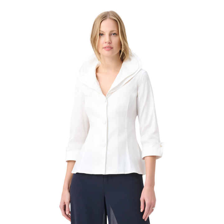 Joseph Ribkoff Double Lapel Collar Blouse