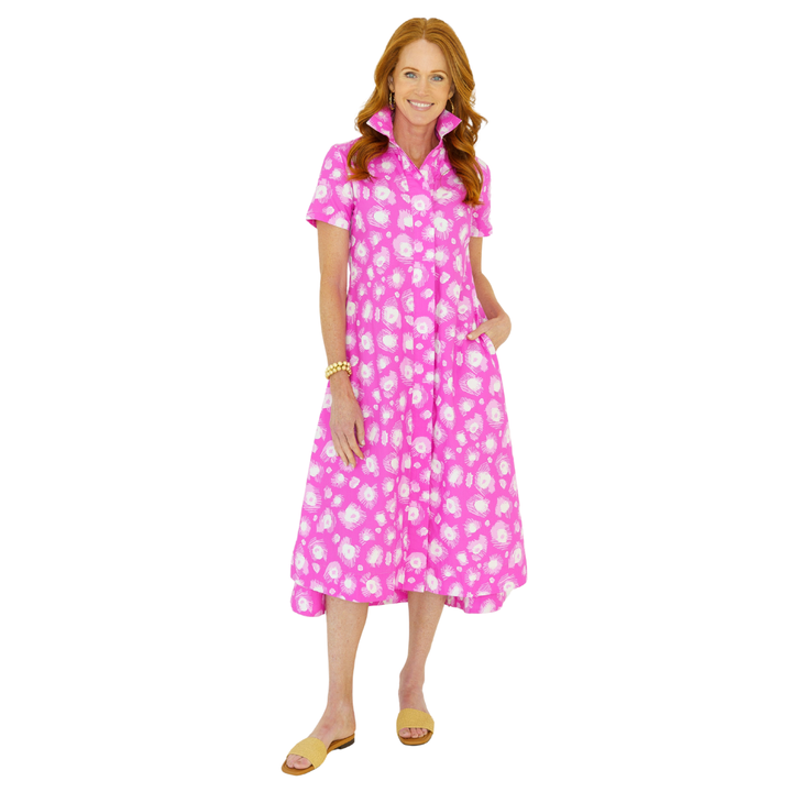 Caryn Lawn Millie Burst Dress Pink