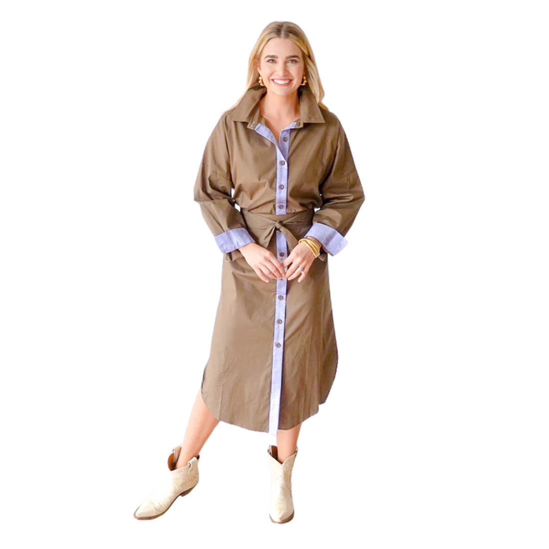 Caryn Lawn Dani Dress Forest & Lavender