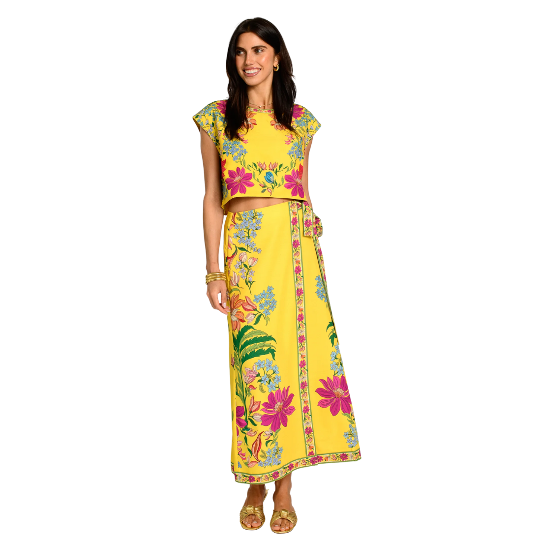 Elizabeth James Jackie Top Tapestry Yellow