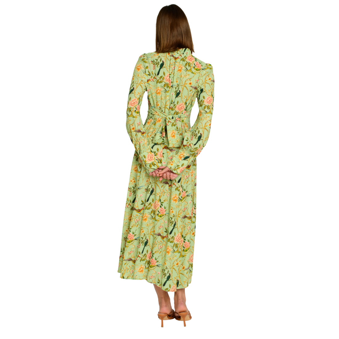 Elizabeth James Morgan Dress Chinoiserie Pear