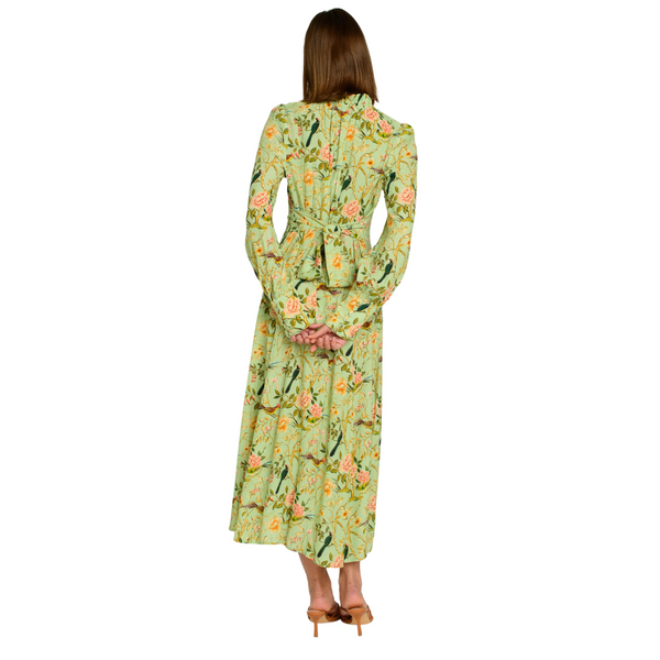 Elizabeth James Morgan Dress Chinoiserie Pear