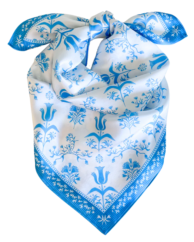 Swells Hydrangea Block Print Scarf