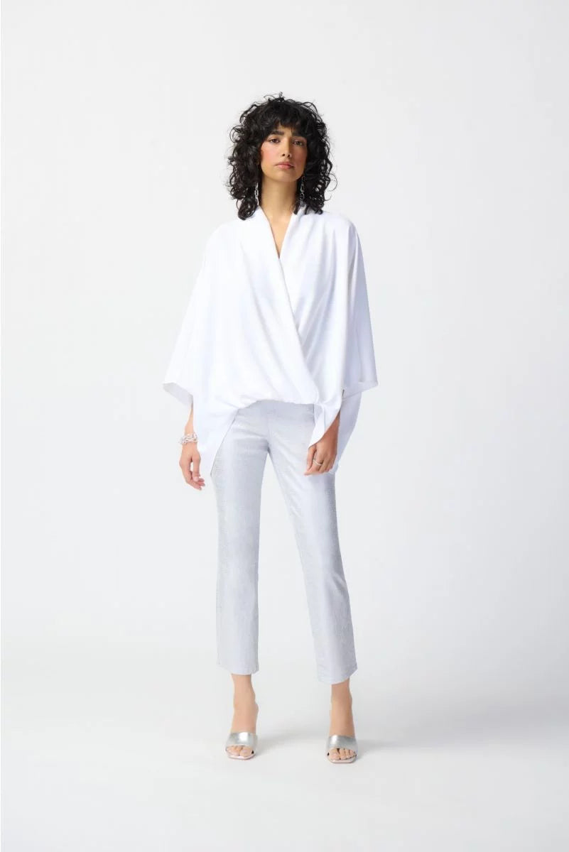 Joseph Ribkoff Dolman Sleeve Wrap Top