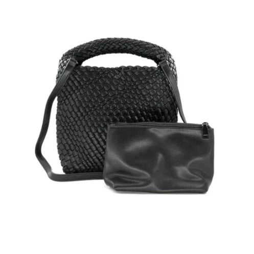 Woven Mini Hobo Bag