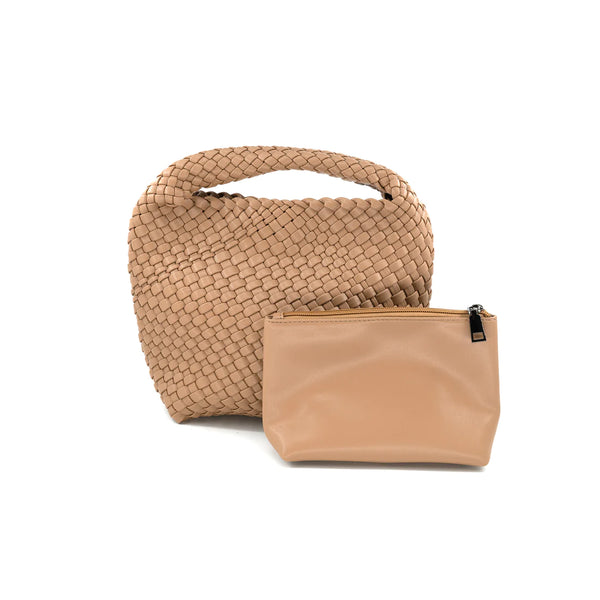 Woven Mini Hobo Bag