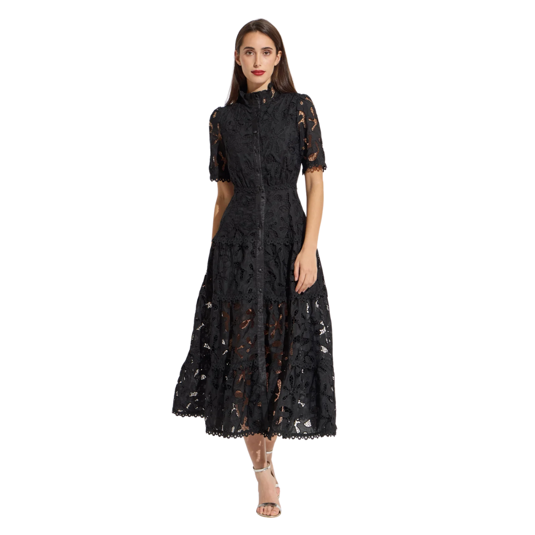 OO LA LA Starfish Lace Midi Dress