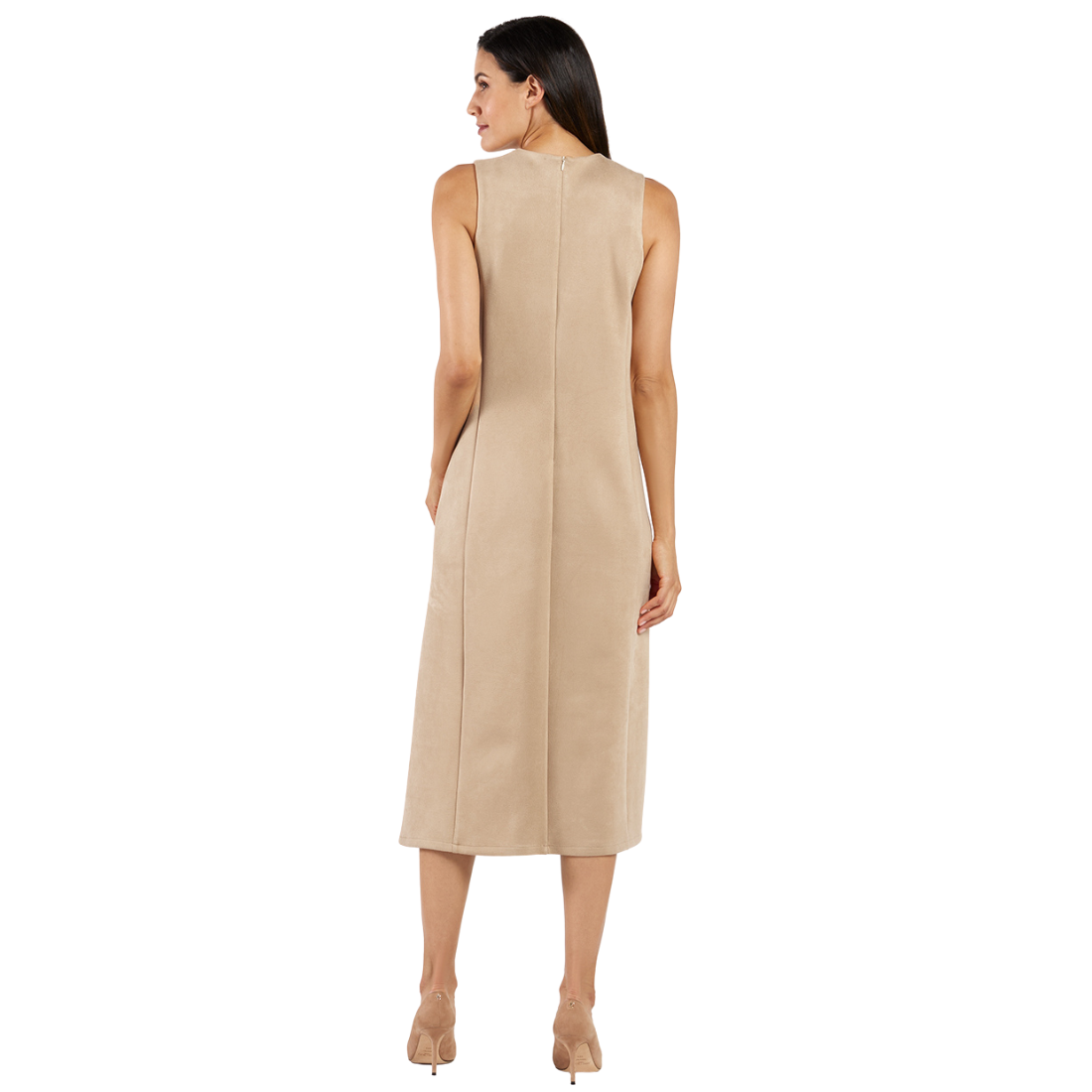 Jude Connally Darcy Suede Dress Camel
