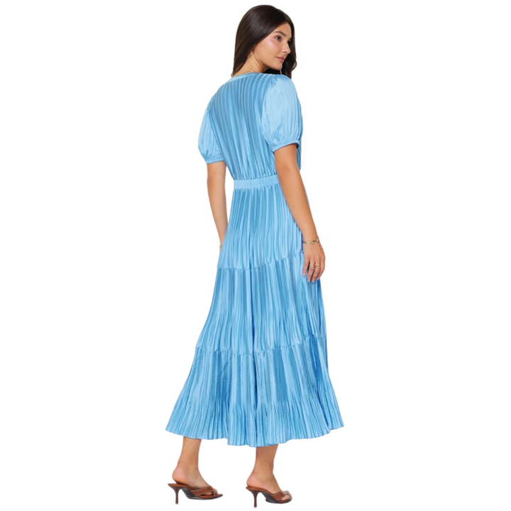 Billie Blue Pleated Dress