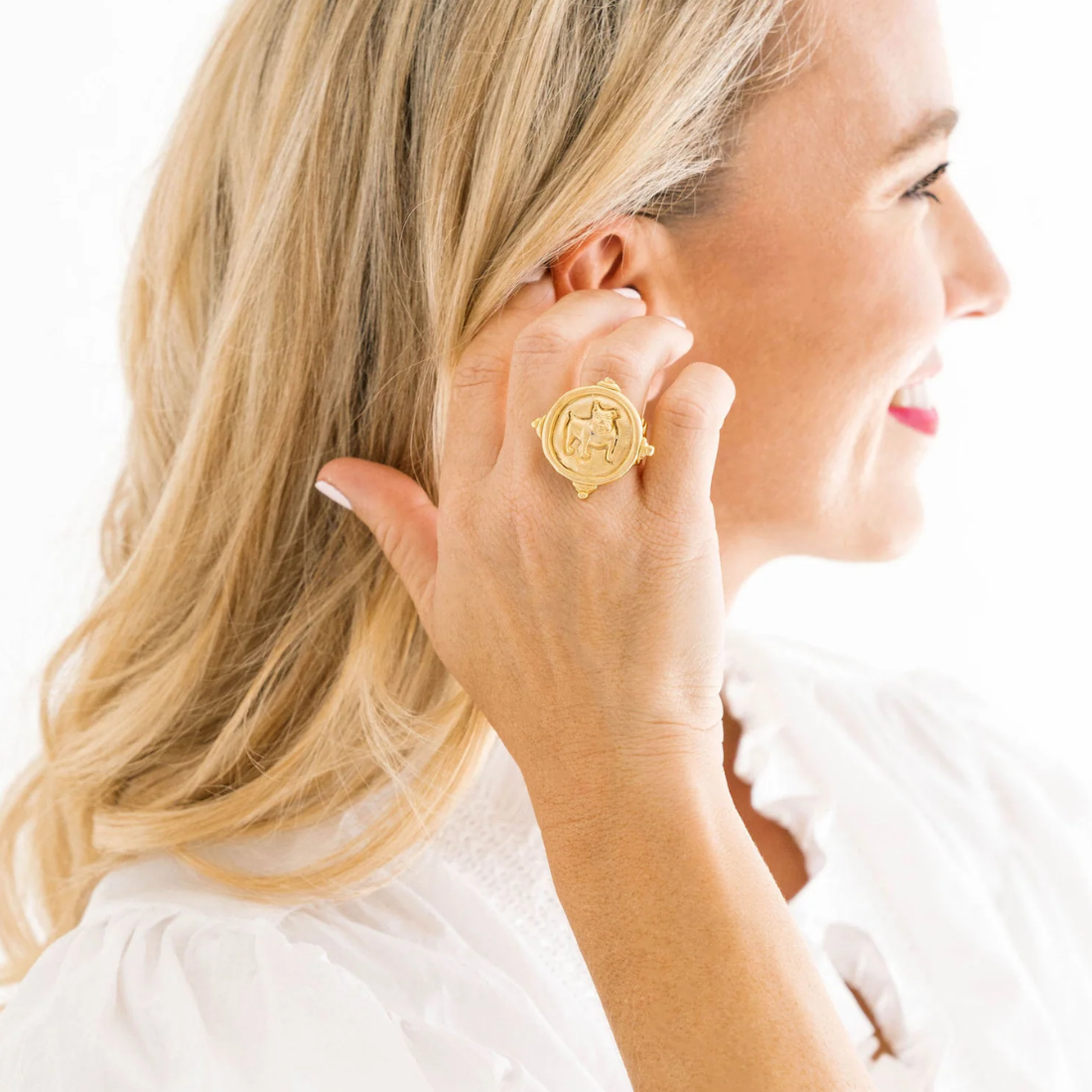 Susan Shaw Bulldog Ring