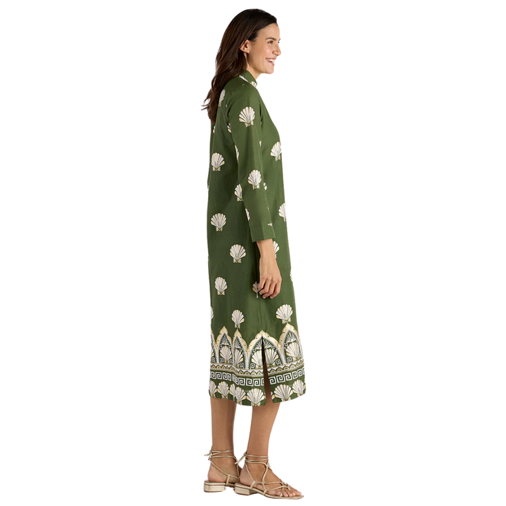 Jude Connally Lyra Dress Gilded Shell Loden