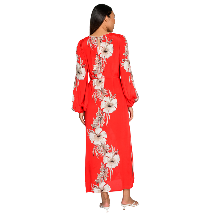 Elizabeth James Dawn Maxi Dress Tropicalia Scarlet