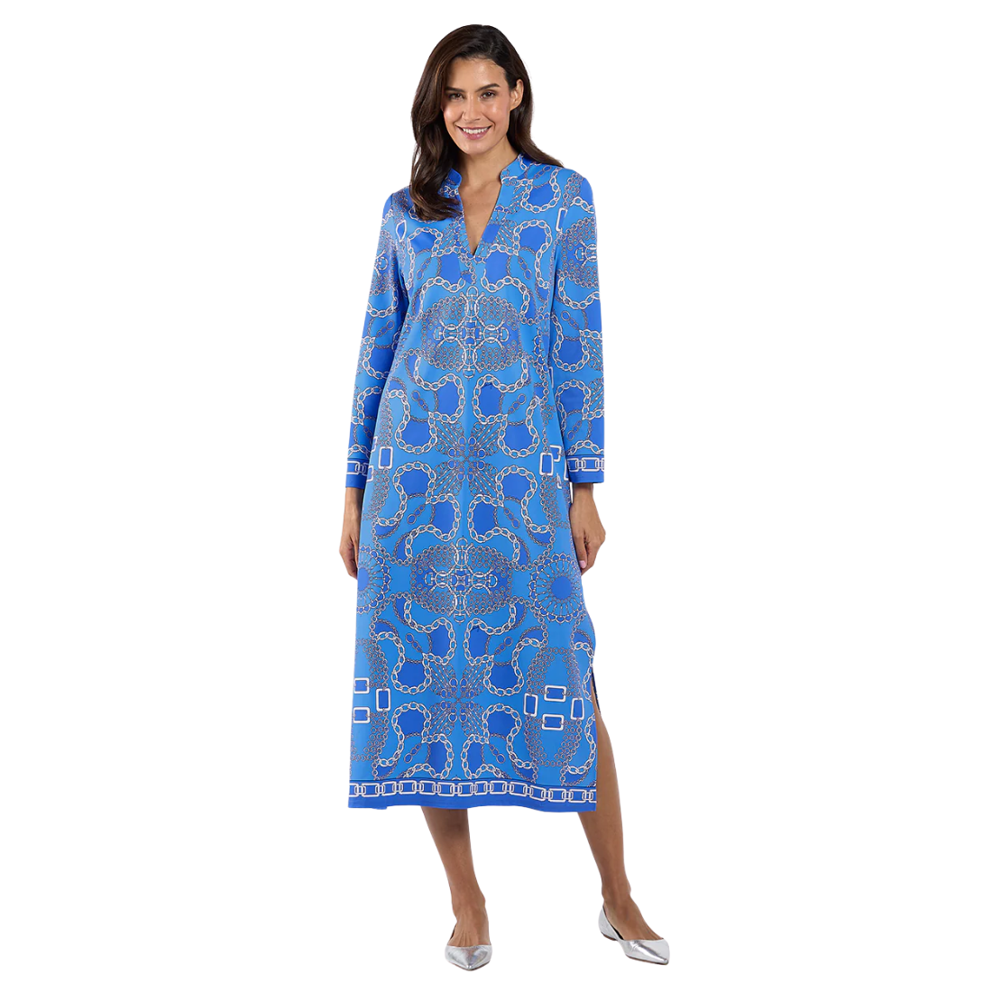 Devon Dress Jude Cloth in Heritage Chains Peri| Jude Connally M / Heritage Chains Peri Devon Dress Jude Cloth in Heritage Chains Peri| Jude Connally M / Heritage Chains Peri