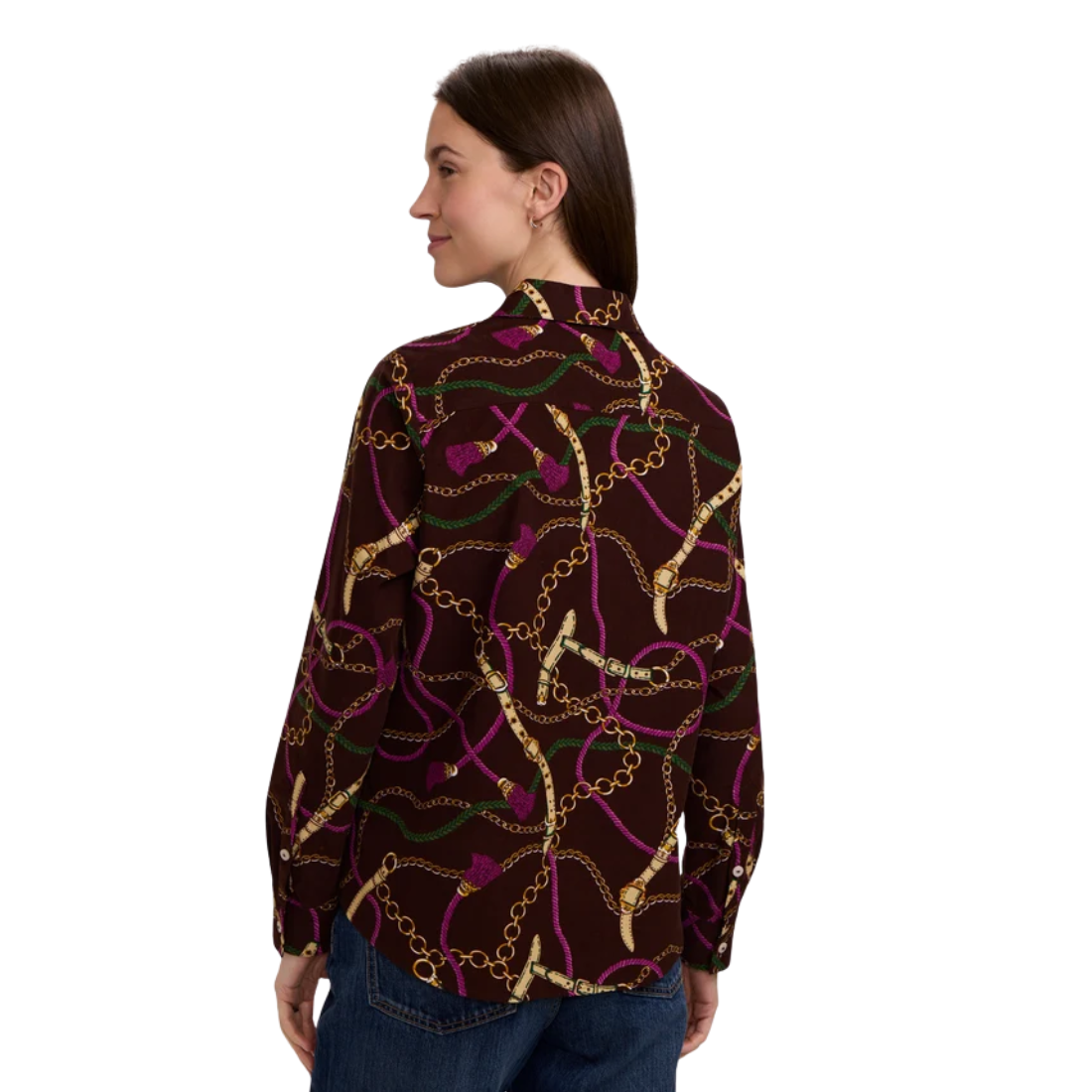 Foxcroft Hampton Corduroy Top