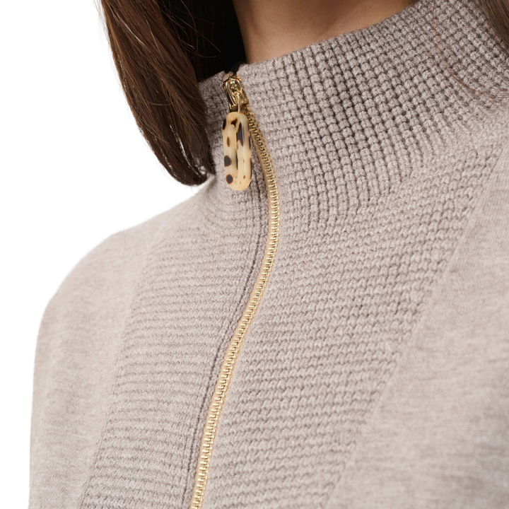 Joseph Ribkoff Quarter Zip Waffle Sweater