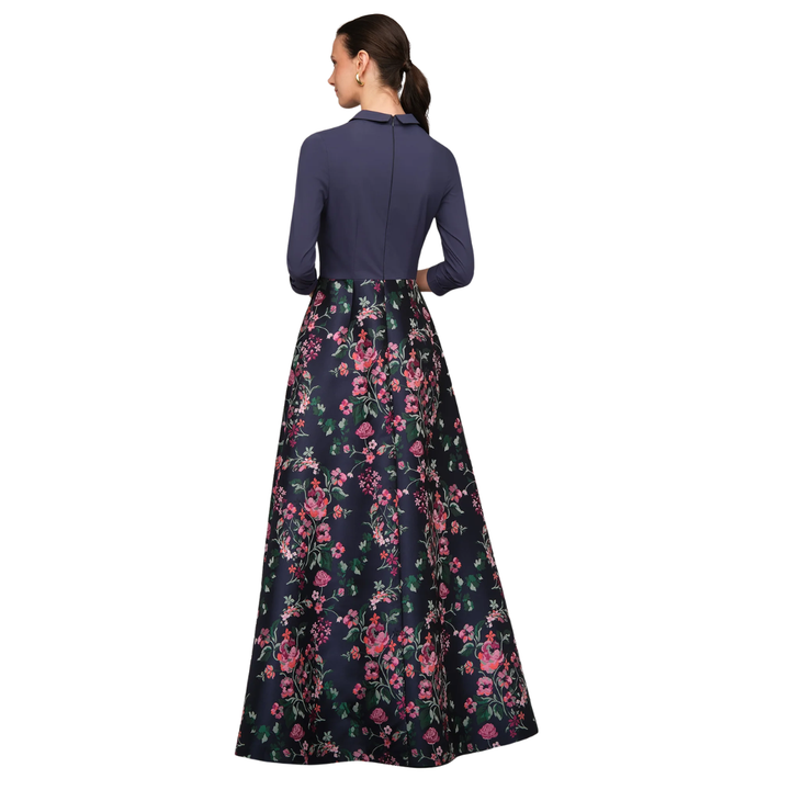 Kay Unger Marceline Gown Ink Blue