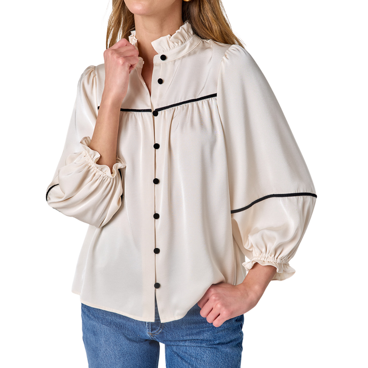 Crosby Worth Top Ivory