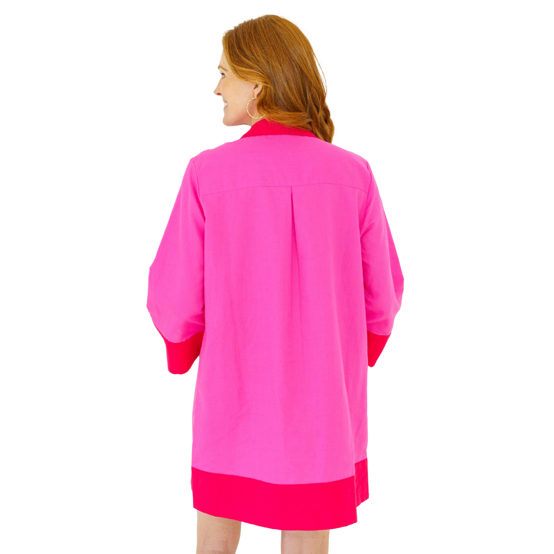 Caryn Lawn Carrie Dress Pink Red