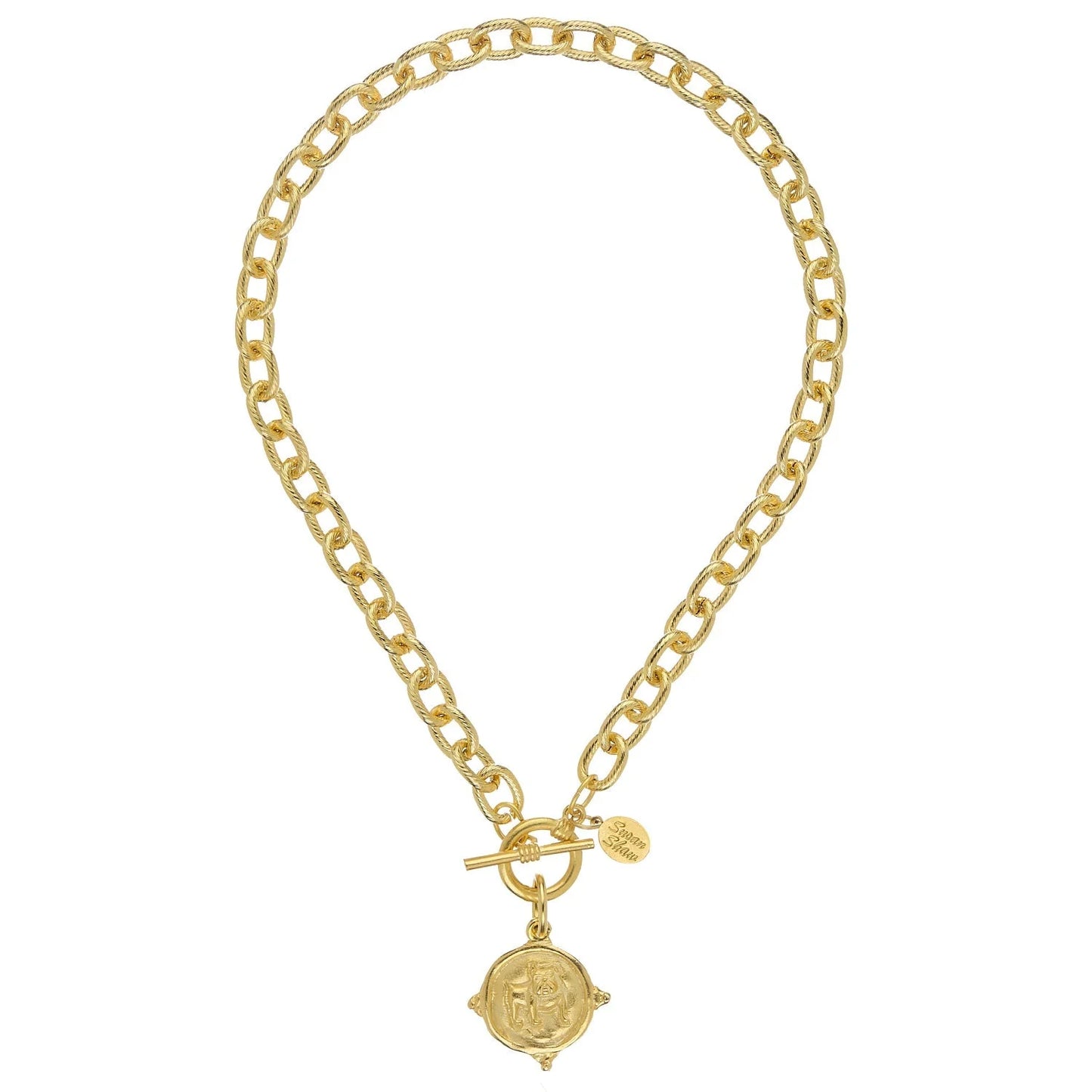 Susan Shaw Bulldog Toggle Necklace