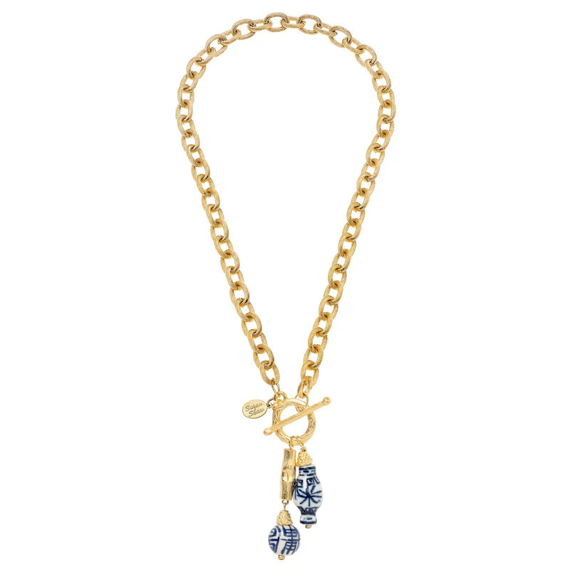 Susan Shaw Bamboo Toggle Necklace