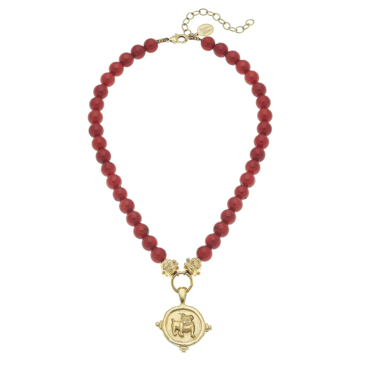 Susan Shaw Bulldog Necklace