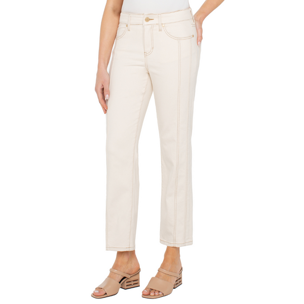 Liverpool Kennedy Crop Seamed Straight