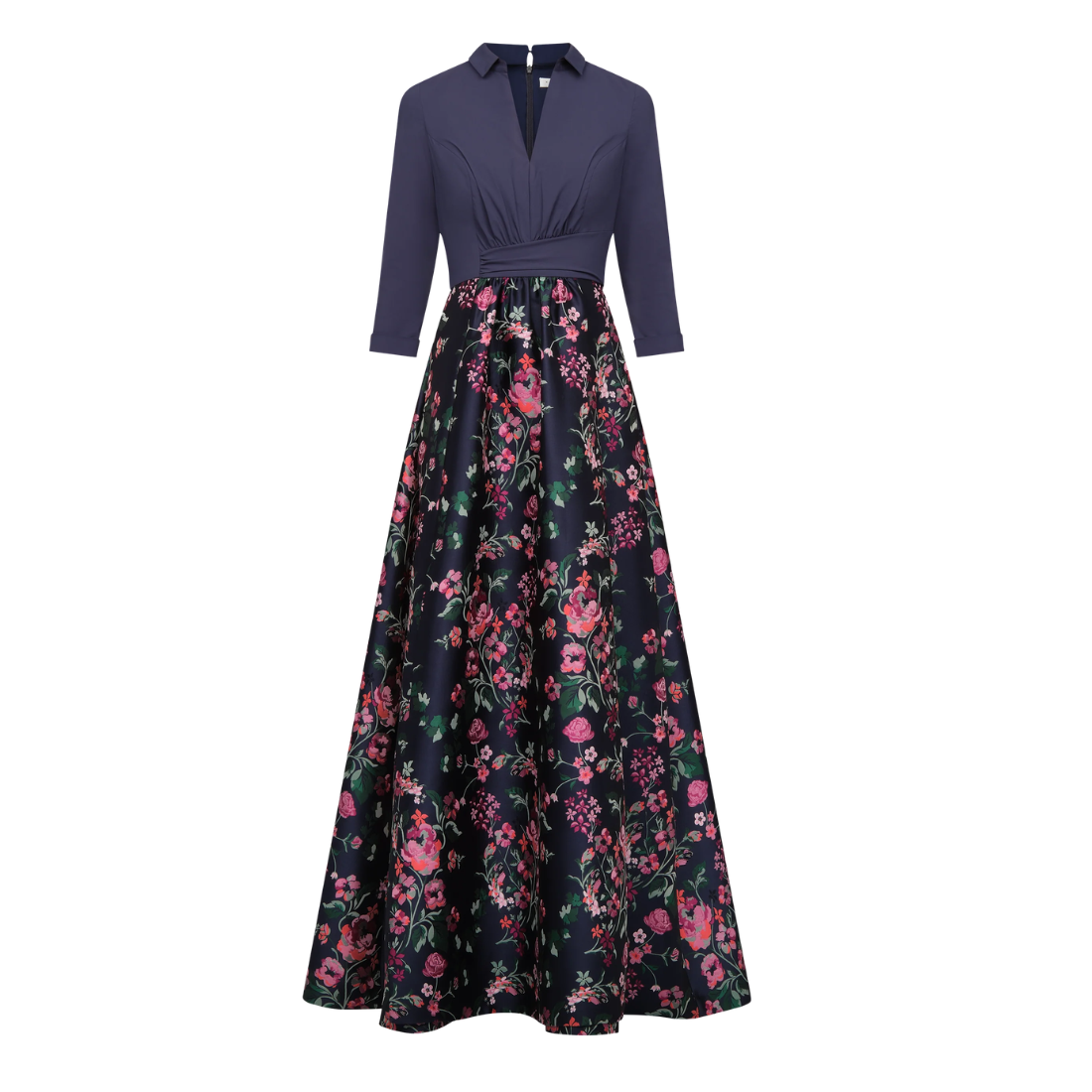 Kay Unger Marceline Gown Ink Blue