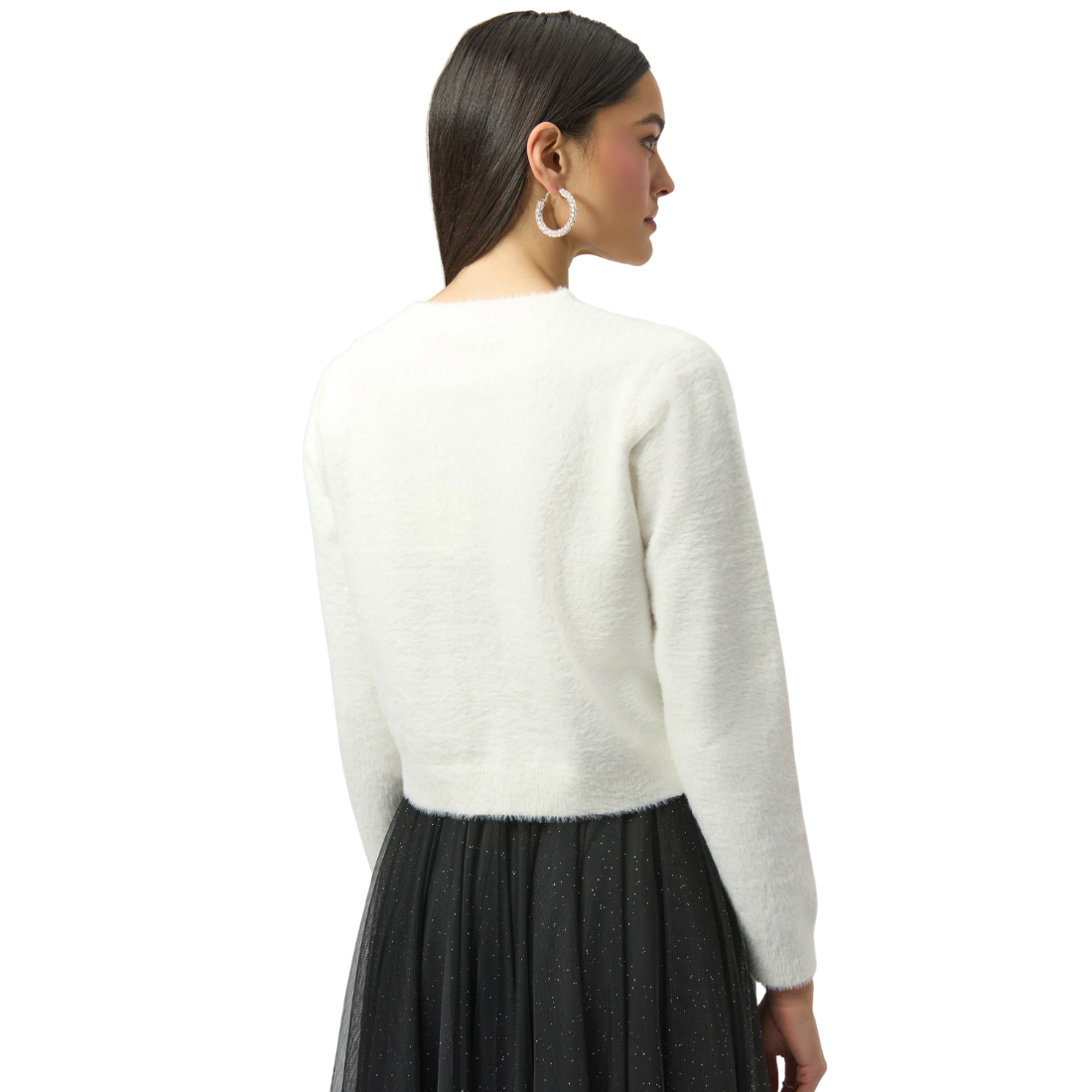 Joseph Ribkoff Rhinestone Bow Cardigan