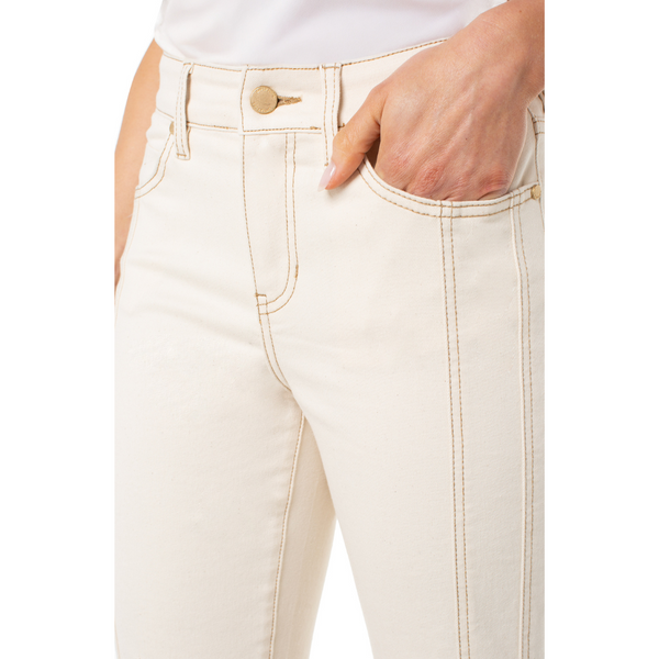 Liverpool Kennedy Crop Seamed Straight