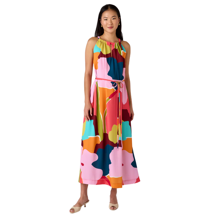 Crosby Julie Dress Block Poppy