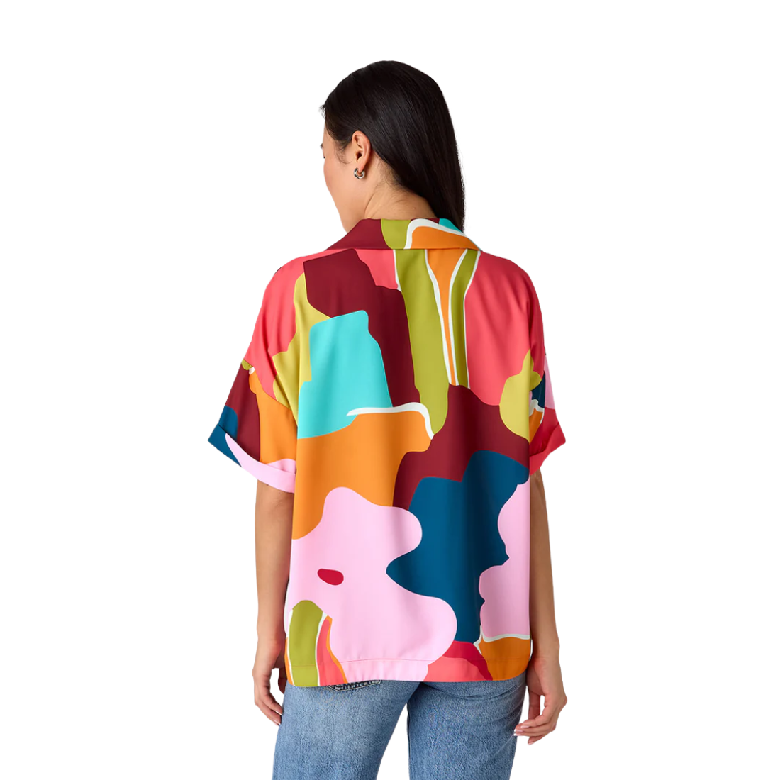 Crosby Mary Tunic Block Poppy