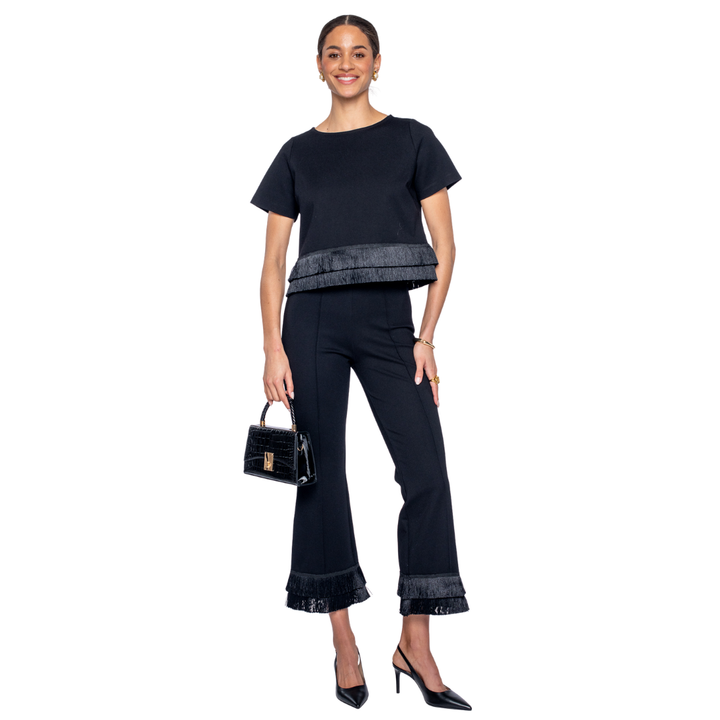 Elizabeth James Tess Fringe Top