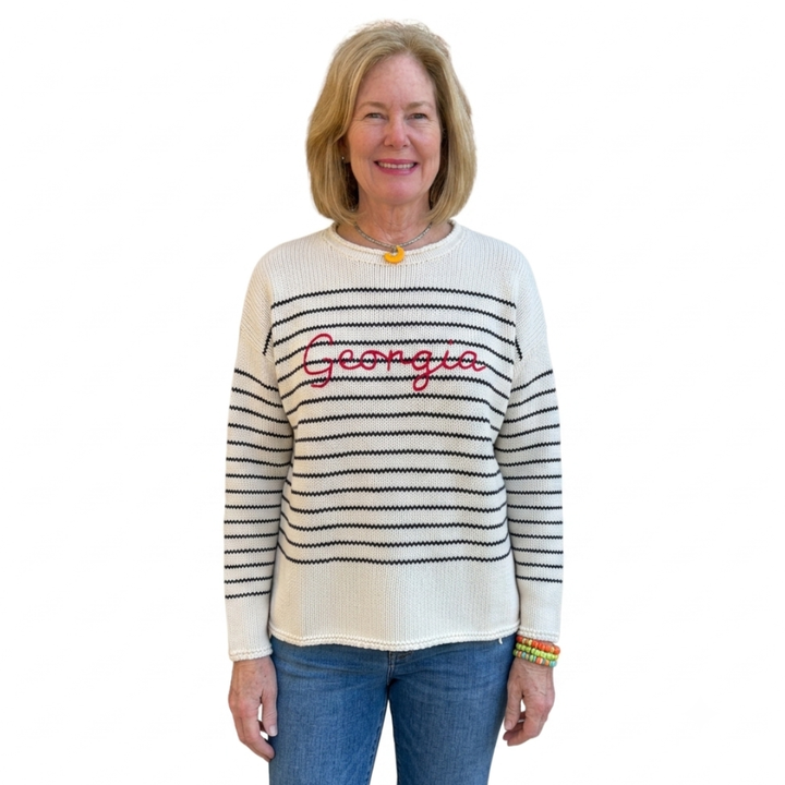 Rollneck Striped Georgia Sweater