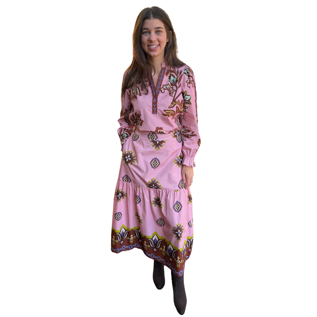 Maude Vivante Ashley Top Floral Motif