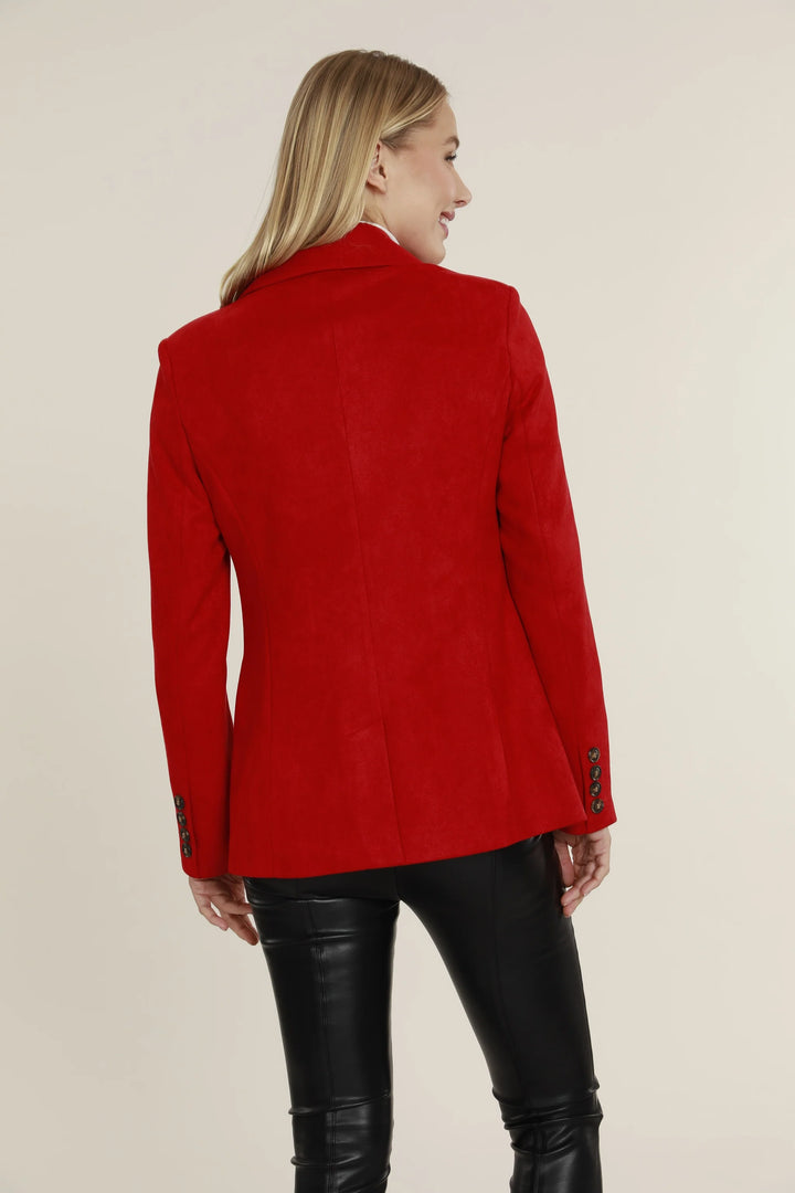 Dolce Cabo One Button Blazer Red