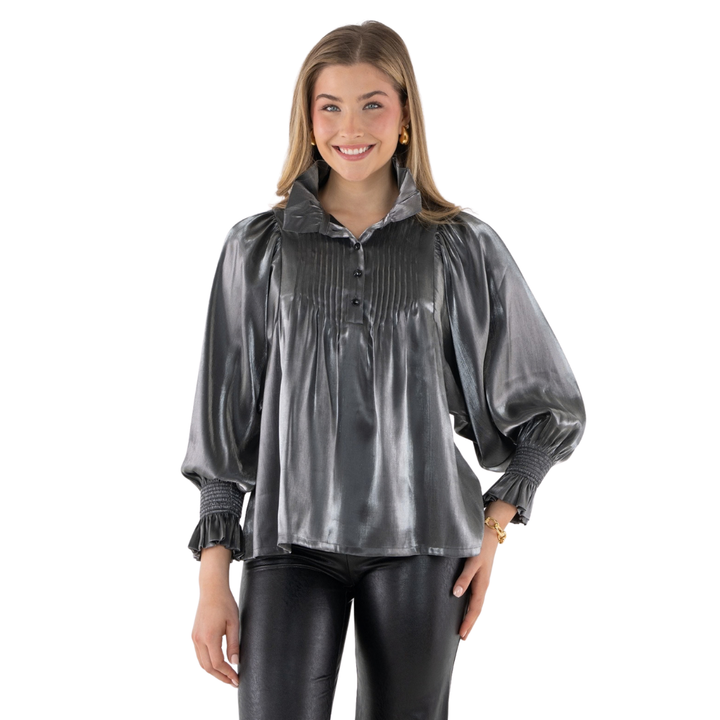 Emily McCarthy Charlotte Top Metallic