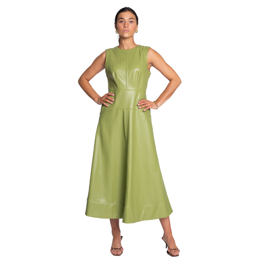 Elizabeth James Claire Dress Olive