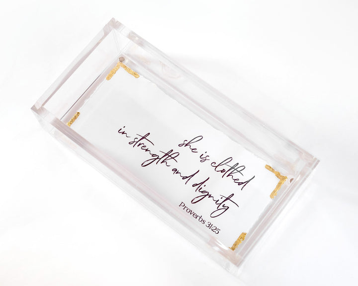 Eva Belle Acrylic Vanity Tray