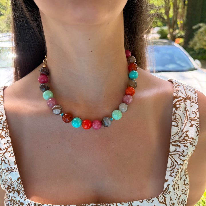 Knotty Bling Confetti Necklace
