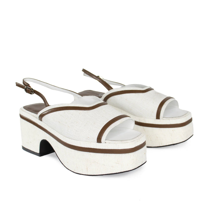 Jeffrey Campbell Radiate Platform Cream Brown