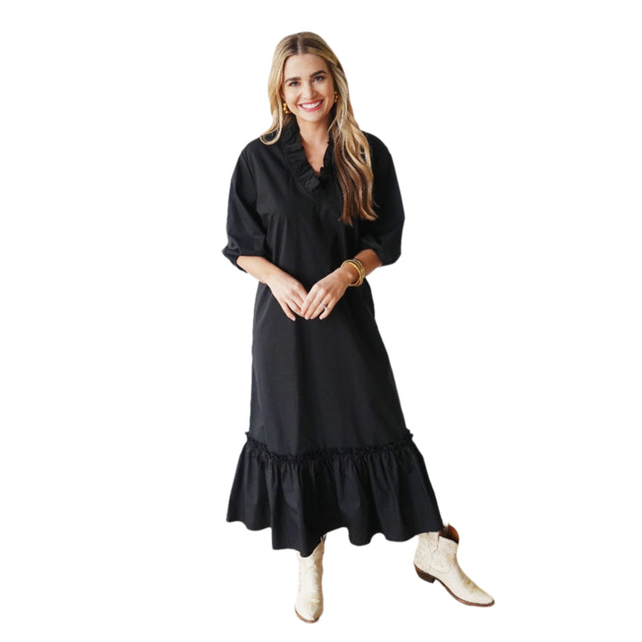 Caryn Lawn Kit Dress Black