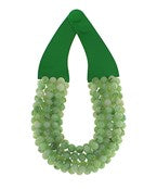Gemstone Beaded Leather Necklace