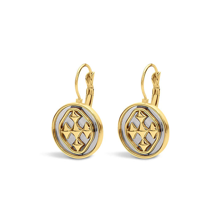 Gracewear Lever Medallion Earrings