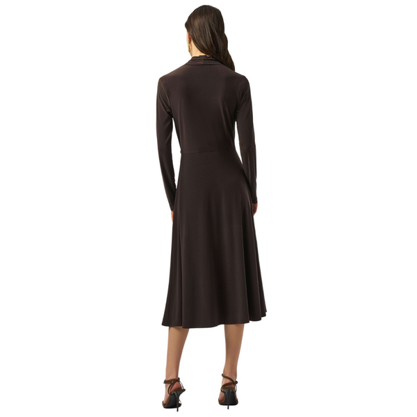 Joseph Ribkoff Silky Knit Fit and Flare Wrap Dress